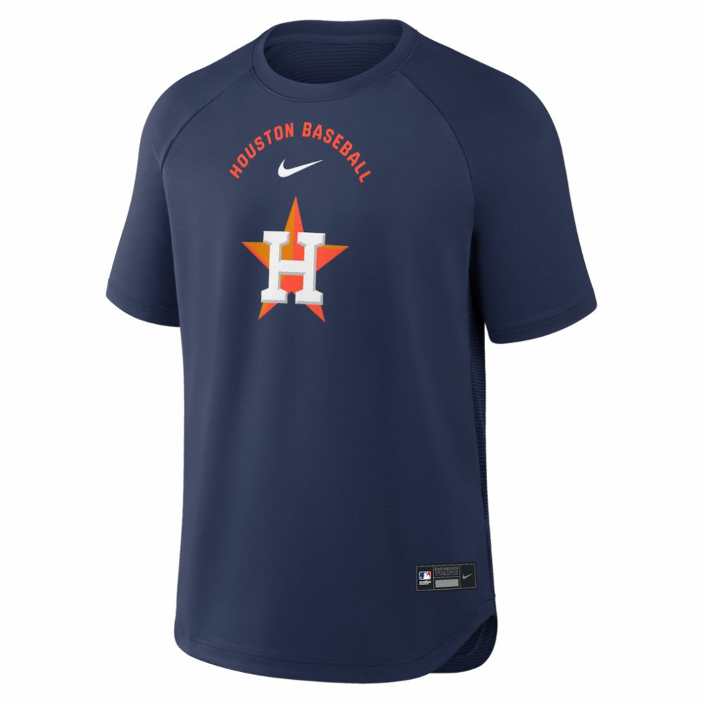 Houston Astros Authentic Collection Batting Practice Pre-Game Raglan Dri-FIT Top - Navy | Nike