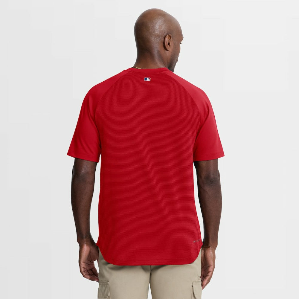 Philadelphia Phillies Authentic Collection Batting Practice Pre-Game Raglan Dri-FIT Top - Red | Nike