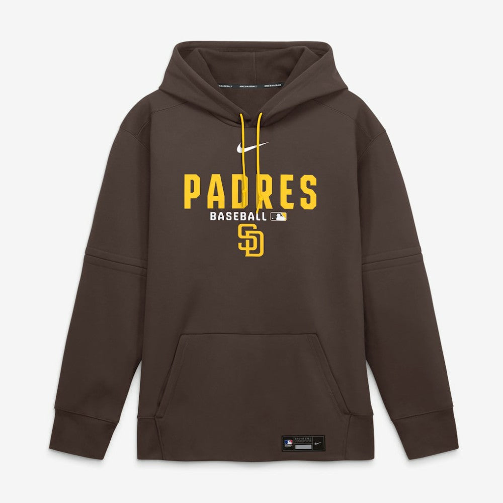 San Diego Padres Authentic Collection Therma-FIT Hoodie - Brown | Nike
