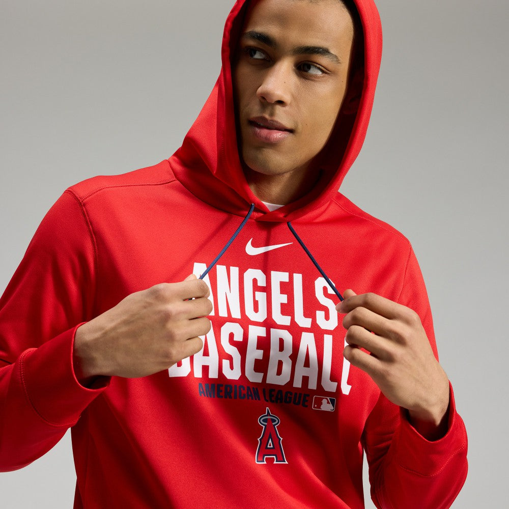 Los Angeles Angels Authentic Collection Therma-FIT Hoodie - Red | Nike
