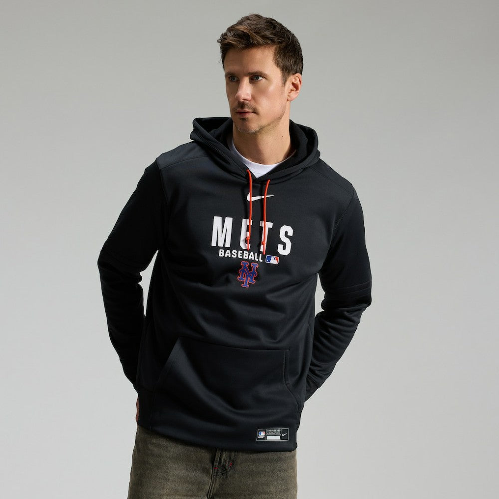 New York Mets Authentic Collection Therma-FIT Hoodie - Black | Nike