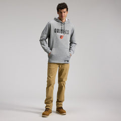 Baltimore Orioles Authentic Collection Therma-FIT Hoodie - Heather Charcoal | Nike
