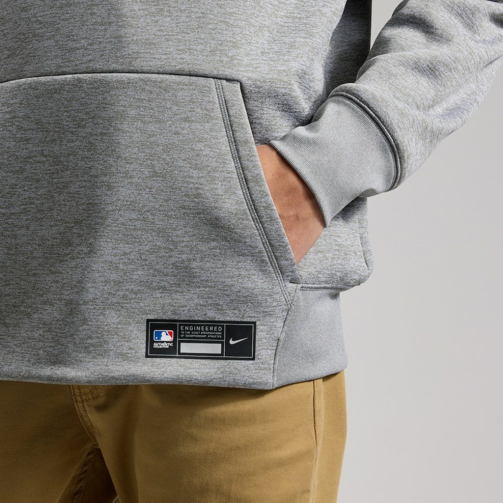 Baltimore Orioles Authentic Collection Therma-FIT Hoodie - Heather Charcoal | Nike