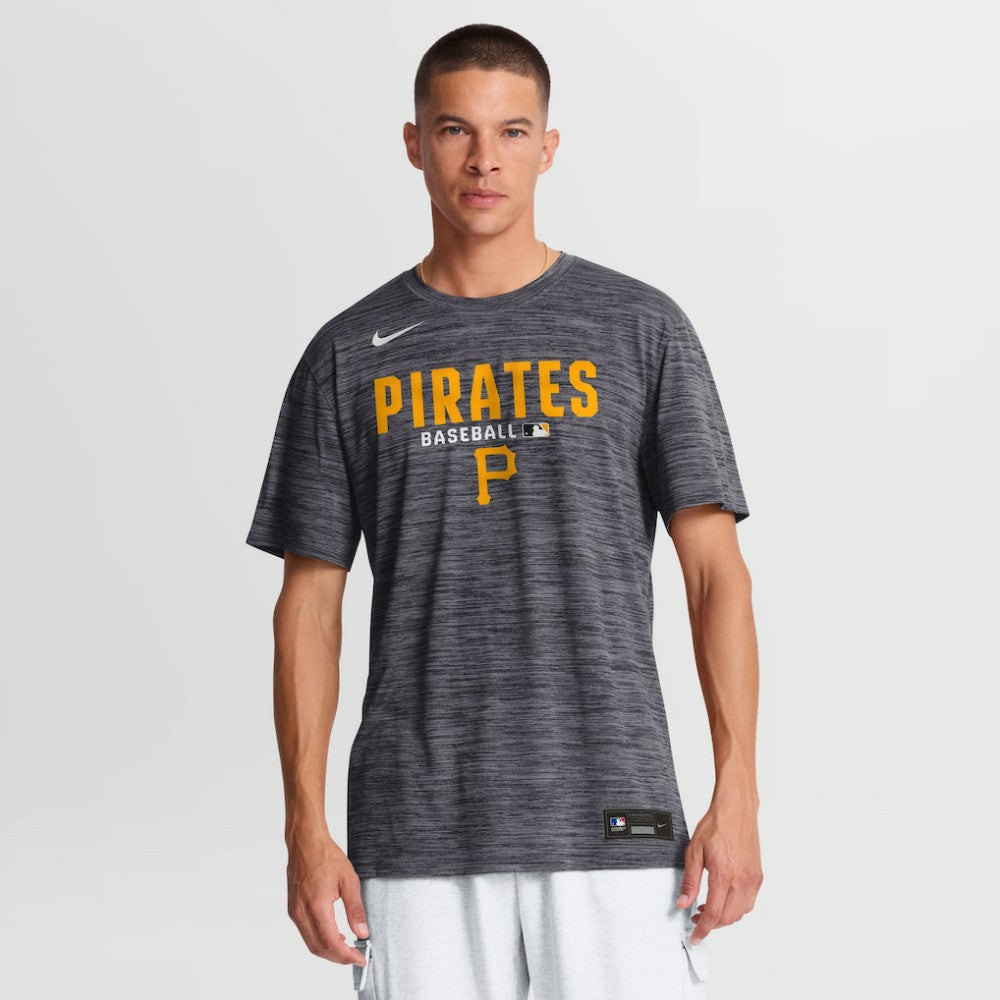 Pittsburgh Pirates Authentic Collection Velocity Dri-FIT T-Shirt - Black | Nike