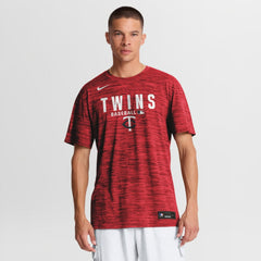 Minnesota Twins Authentic Collection Velocity Dri-FIT T-Shirt - Red | Nike