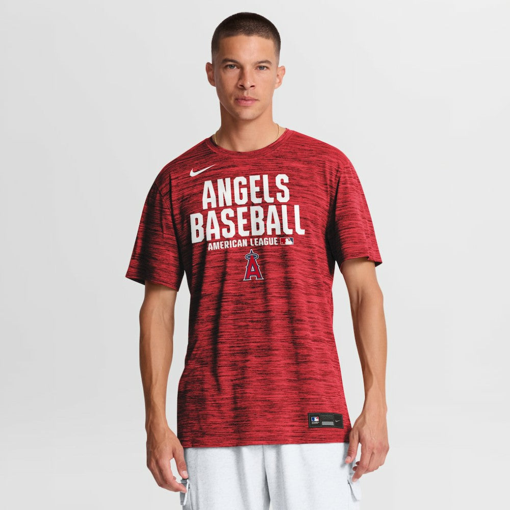 Los Angeles Angels Authentic Collection Velocity Dri-FIT T-Shirt - Red | Nike