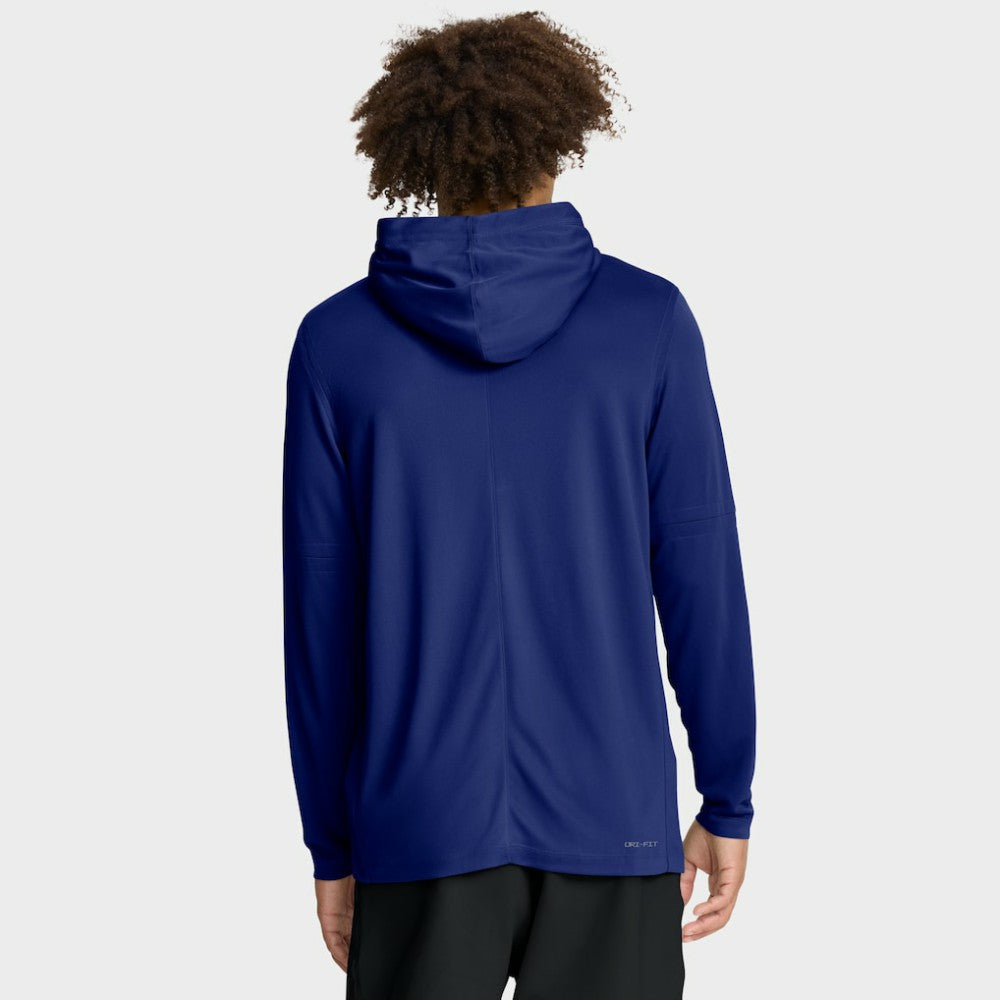 Los Angeles Dodgers Authentic Collection Dri-FIT Long Sleeve Hooded T-Shirt - Royal | Nike