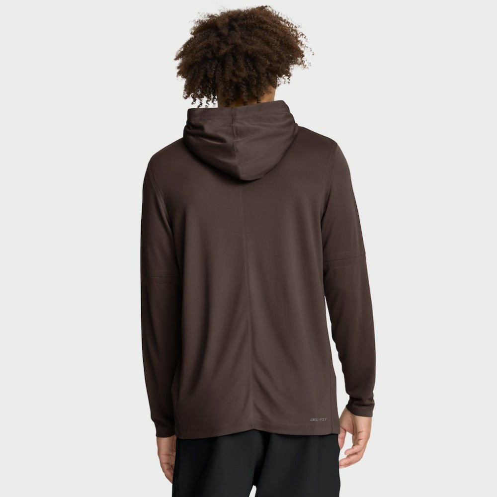 San Diego Padres Authentic Collection Dri-FIT Long Sleeve Hooded T-Shirt - Brown | Nike