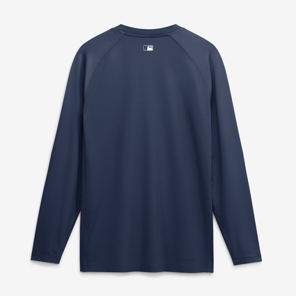 Tampa Bay Rays Authentic Collection Game Time Raglan Long Sleeve T-Shirt - Navy | Nike
