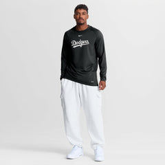 Los Angeles Dodgers Authentic Collection Game Time Raglan Long Sleeve T-Shirt - Black | Nike