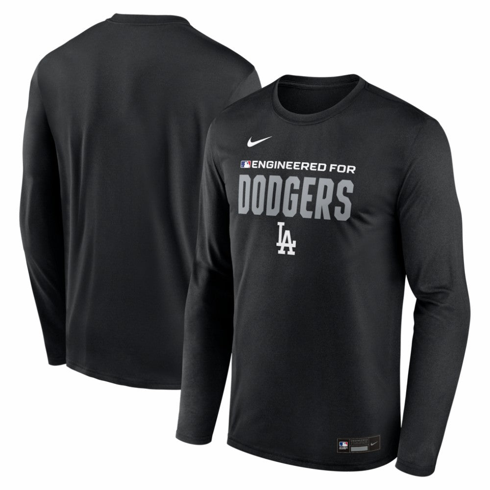 Los Angeles Dodgers Authentic Collection Legend Dri-FIT Long Sleeve T-Shirt - Black | Nike