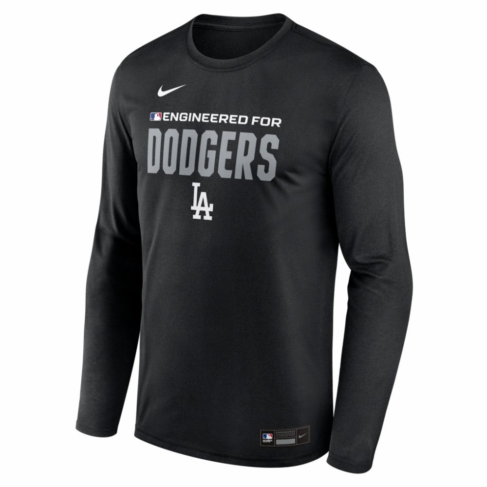 Los Angeles Dodgers Authentic Collection Legend Dri-FIT Long Sleeve T-Shirt - Black | Nike