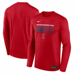 Los Angeles Angels Authentic Collection Legend Dri-FIT Long Sleeve T-Shirt - Red | Nike