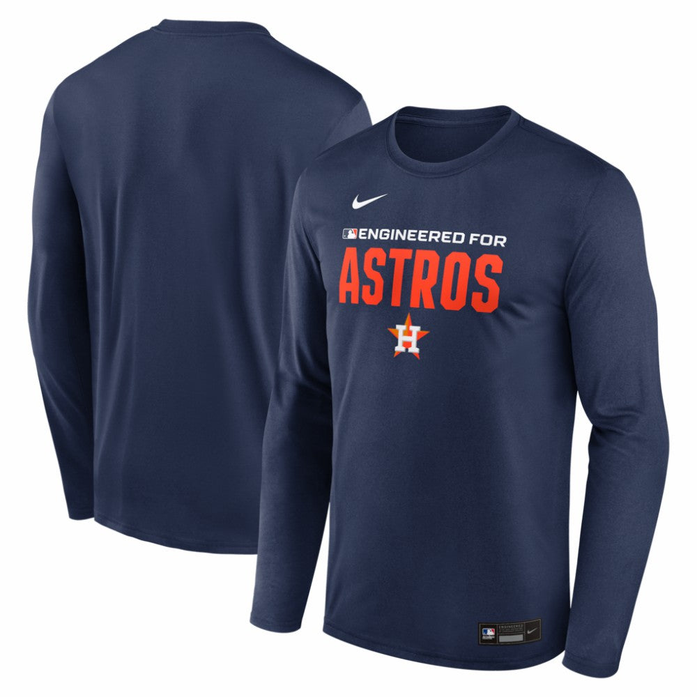 Houston Astros Authentic Collection Legend Dri-FIT Long Sleeve T-Shirt - Navy | Nike
