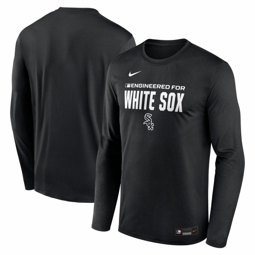 Chicago White Sox Authentic Collection Legend Dri-FIT Long Sleeve T-Shirt - Black | Nike