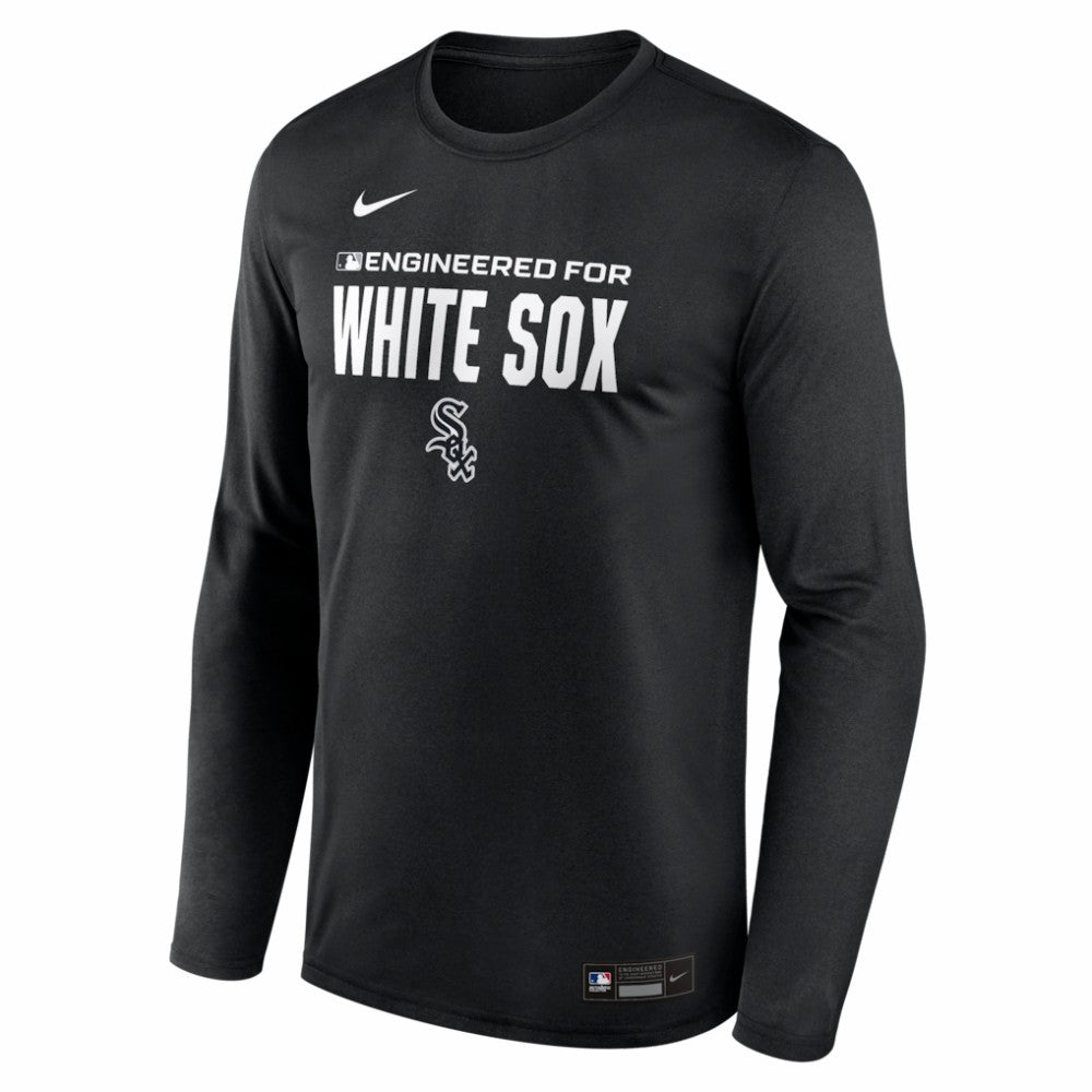 Chicago White Sox Authentic Collection Legend Dri-FIT Long Sleeve T-Shirt - Black | Nike