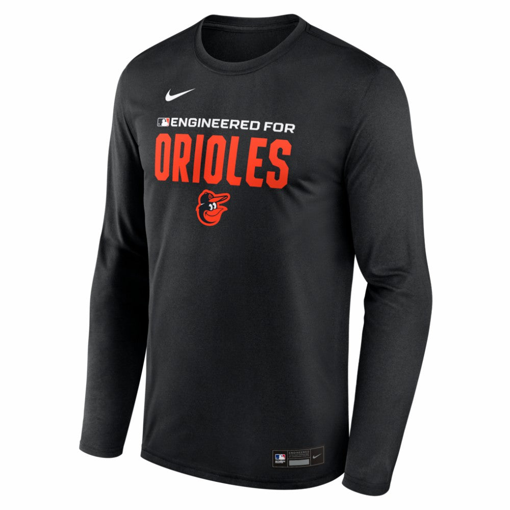 Baltimore Orioles Authentic Collection Legend Dri-FIT Long Sleeve T-Shirt - Black | Nike