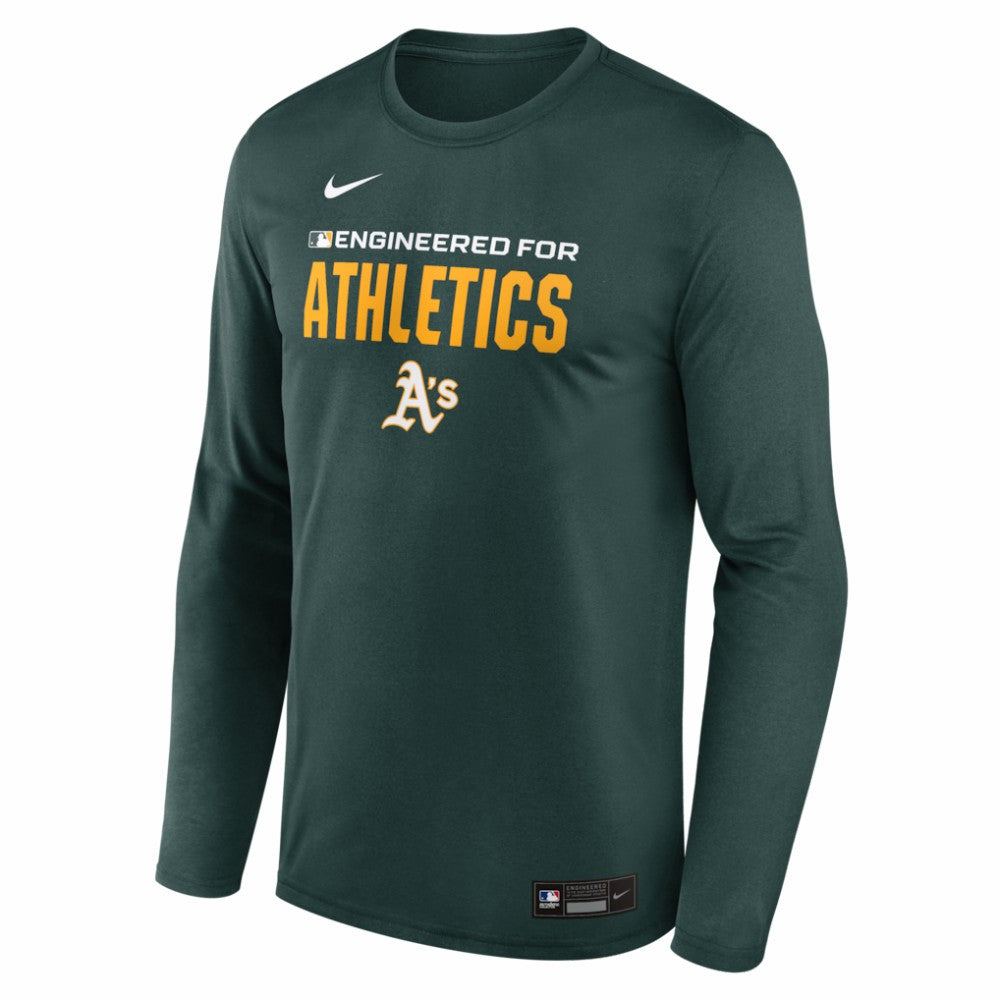 Athletics Authentic Collection Legend Dri-FIT Long Sleeve T-Shirt - Green | Nike