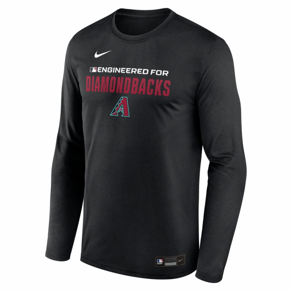 Arizona Diamondbacks Authentic Collection Legend Dri-FIT Long Sleeve T-Shirt - Black | Nike
