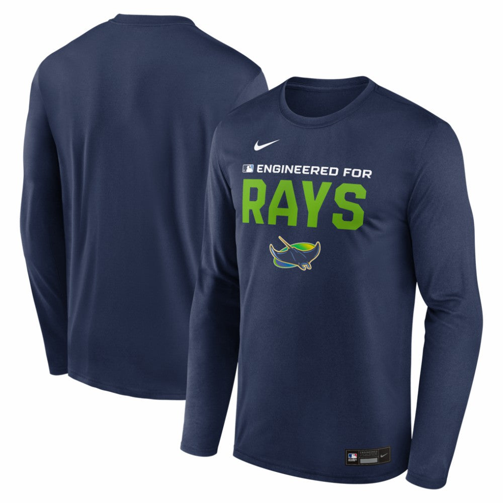 Tampa Bay Rays Authentic Collection Legend Dri-FIT Long Sleeve T-Shirt - Navy | Nike