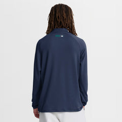 Seattle Mariners Authentic Collection Dri-FIT Raglan Half-Zip Pullover - Navy | Nike