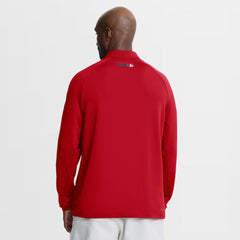 Los Angeles Angels Authentic Collection Dri-FIT Raglan Half-Zip Pullover - Red | Nike