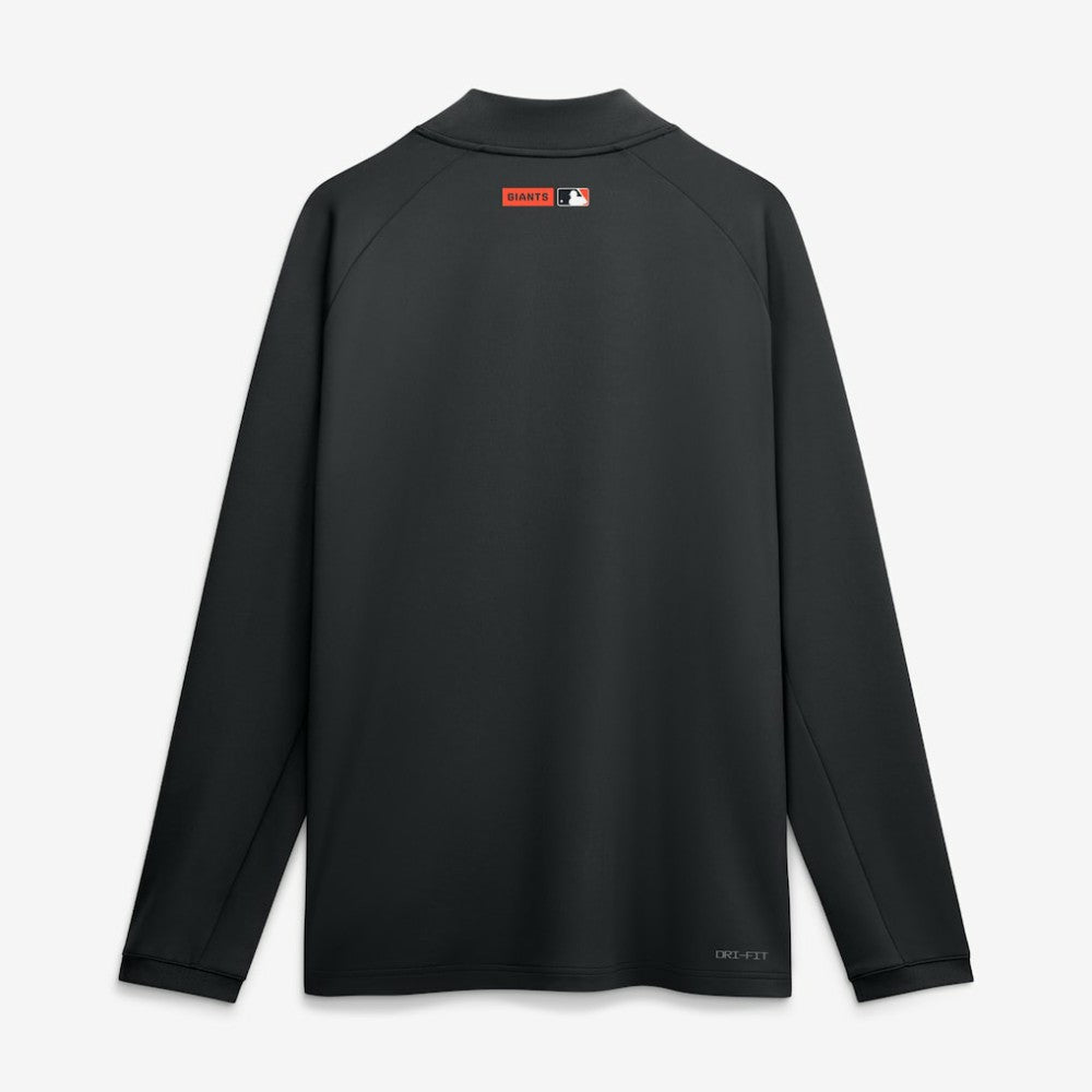 San Francisco Giants Authentic Collection Dri-FIT Raglan Half-Zip Pullover - Black | Nike