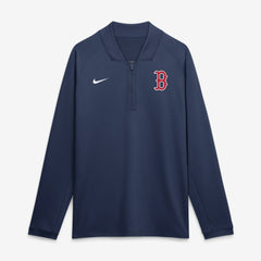Boston Red Sox Authentic Collection Dri-FIT Raglan Half-Zip Pullover - Navy | Nike