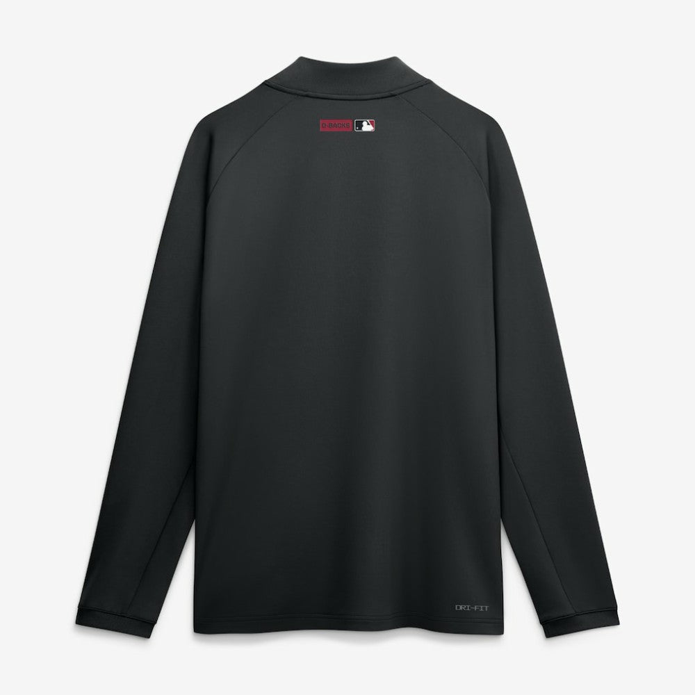 Arizona Diamondbacks Authentic Collection Dri-FIT Raglan Half-Zip Pullover - Black | Nike