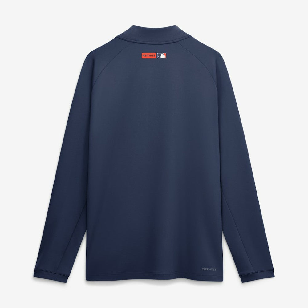 Houston Astros Authentic Collection Dri-FIT Raglan Half-Zip Pullover - Navy | Nike