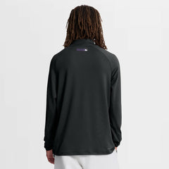 Colorado Rockies Authentic Collection Dri-FIT Raglan Half-Zip Pullover - Black | Nike
