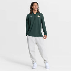 Athletics Authentic Collection Dri-FIT Raglan Half-Zip Pullover - Green | Nike