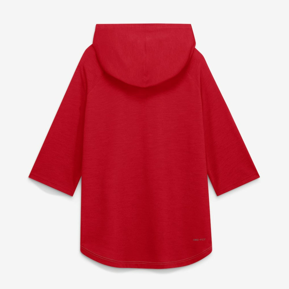 Philadelphia Phillies Authentic Collection Flux Dri-FIT Raglan 3/4-Sleeve Hooded T-Shirt - Gray | Nike