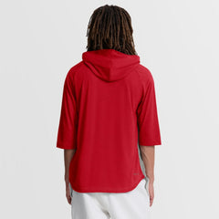 Philadelphia Phillies Authentic Collection Flux Dri-FIT Raglan 3/4-Sleeve Hooded T-Shirt - Gray | Nike