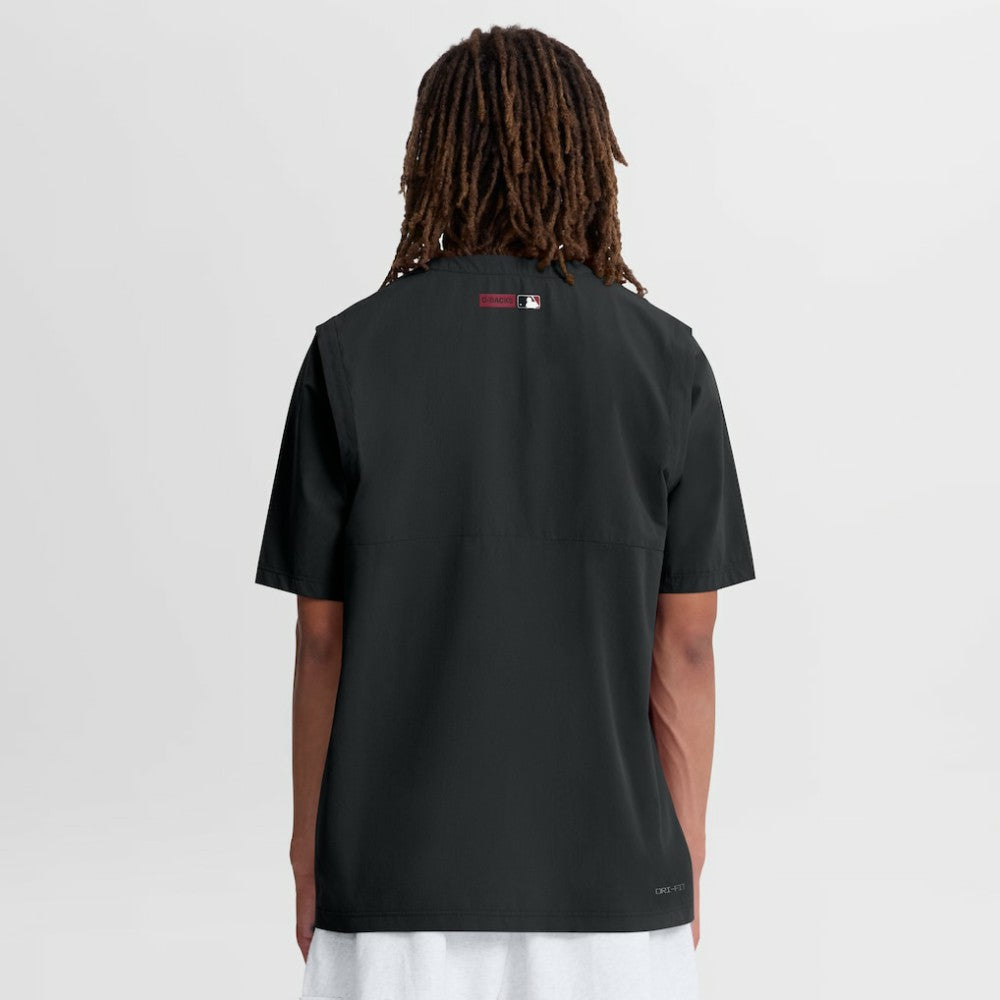 Arizona Diamondbacks Authentic Collection Dri-FIT Quarter-Zip Windshirt - Black | Nike