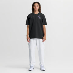 Colorado Rockies Authentic Collection Dri-FIT Quarter-Zip Windshirt - Black | Nike