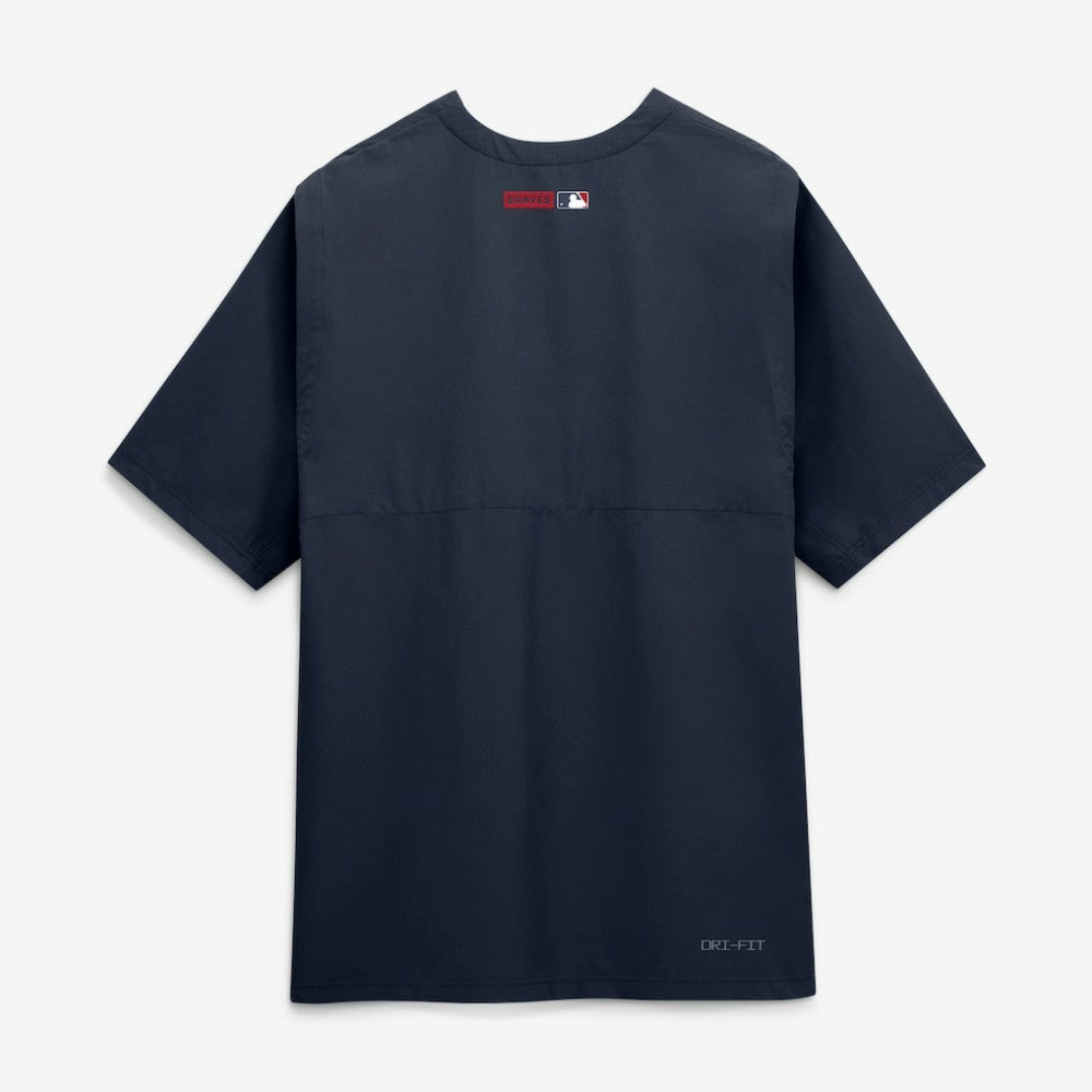 Atlanta Braves Authentic Collection Dri-FIT Quarter-Zip Windshirt - Navy | Nike