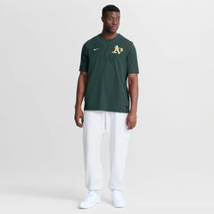 Athletics Authentic Collection Dri-FIT Quarter-Zip Windshirt - Green | Nike