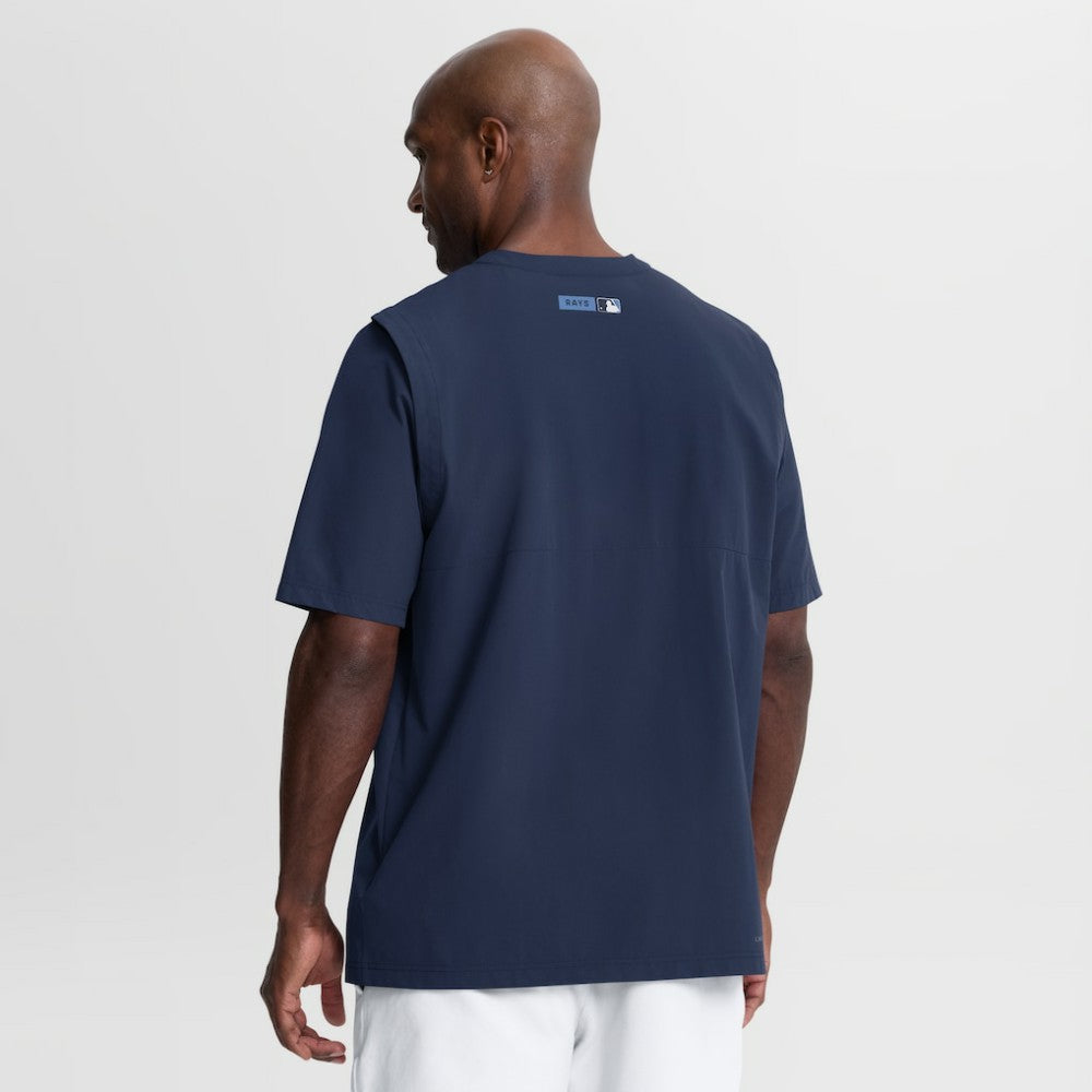 Tampa Bay Rays Authentic Collection Dri-FIT Quarter-Zip Windshirt - Navy | Nike