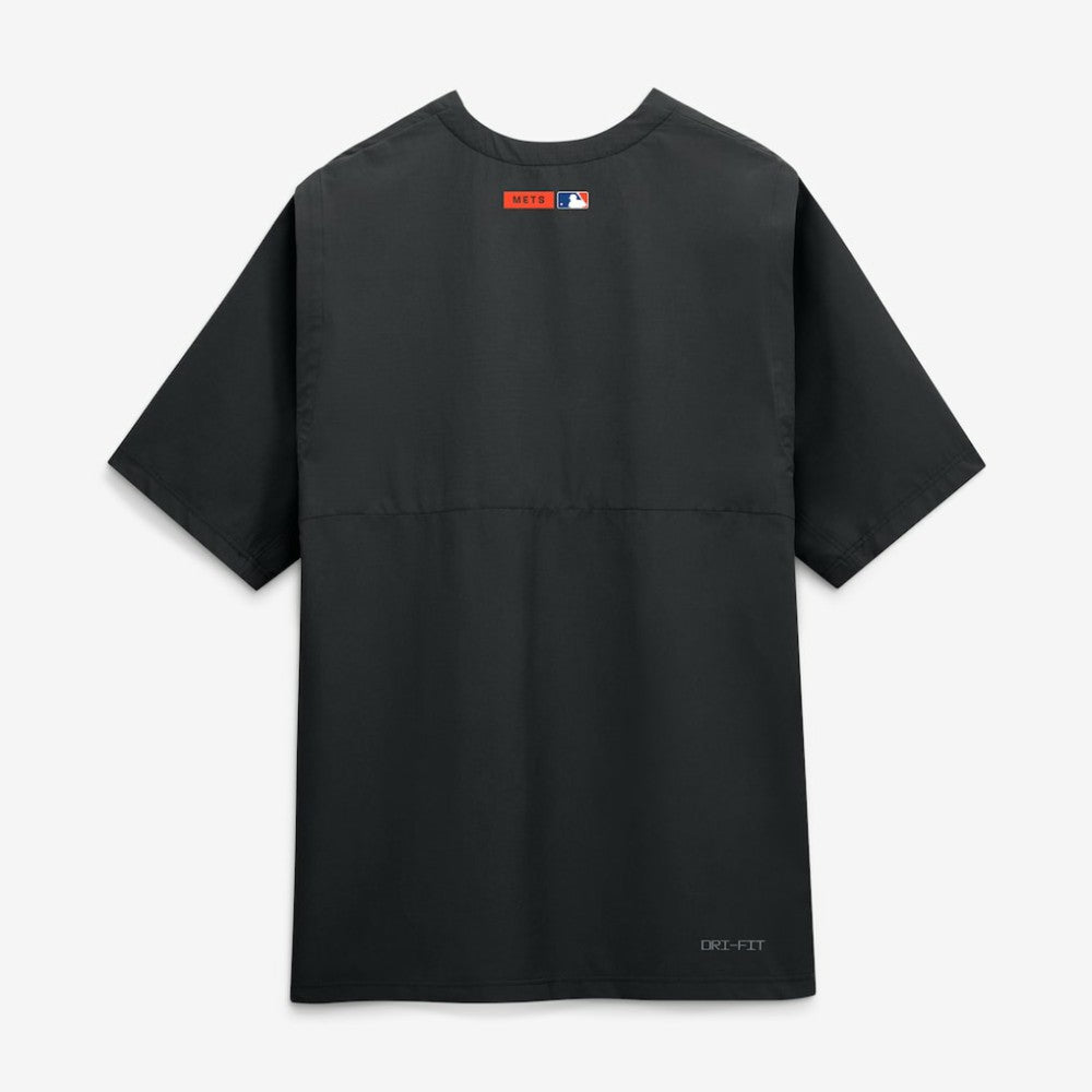 New York Mets Authentic Collection Dri-FIT Quarter-Zip Windshirt - Black | Nike