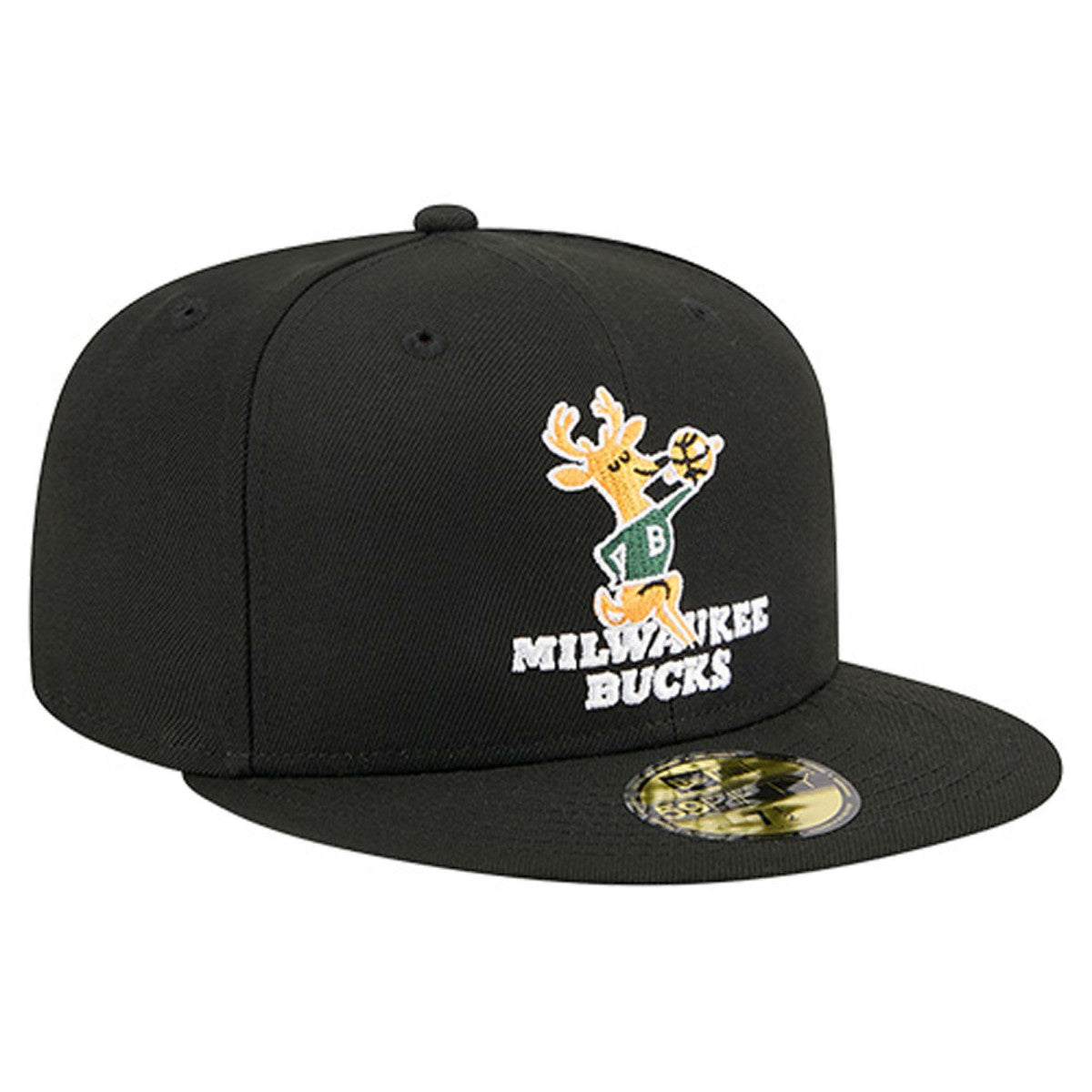 Milwaukee Bucks Core Logo 59FIFTY Fitted Hat - Black | New Era sale