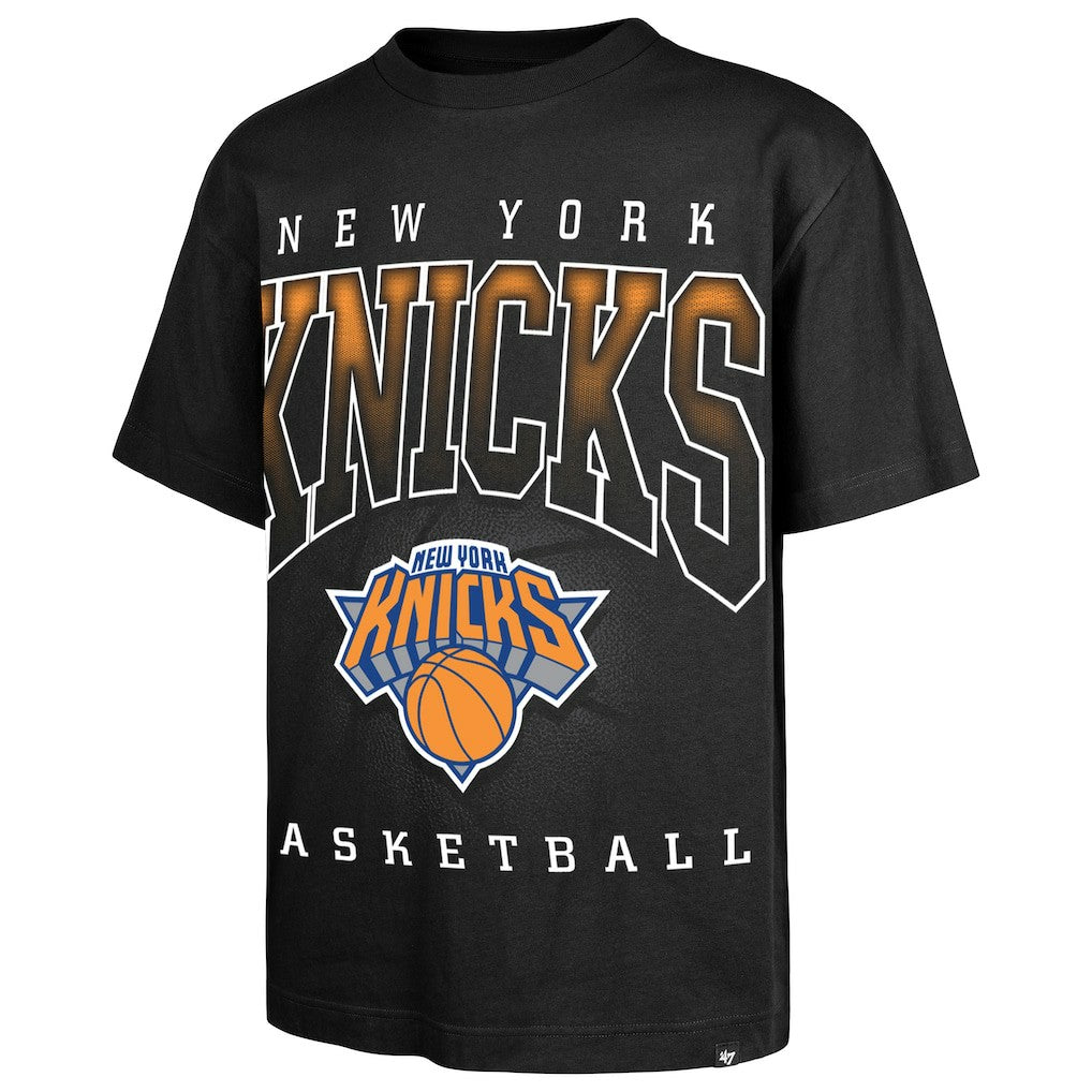 New York Knicks '47 Afterhours Foundation Premium Heavyweight T-Shirt - Black | 47 brand for sale