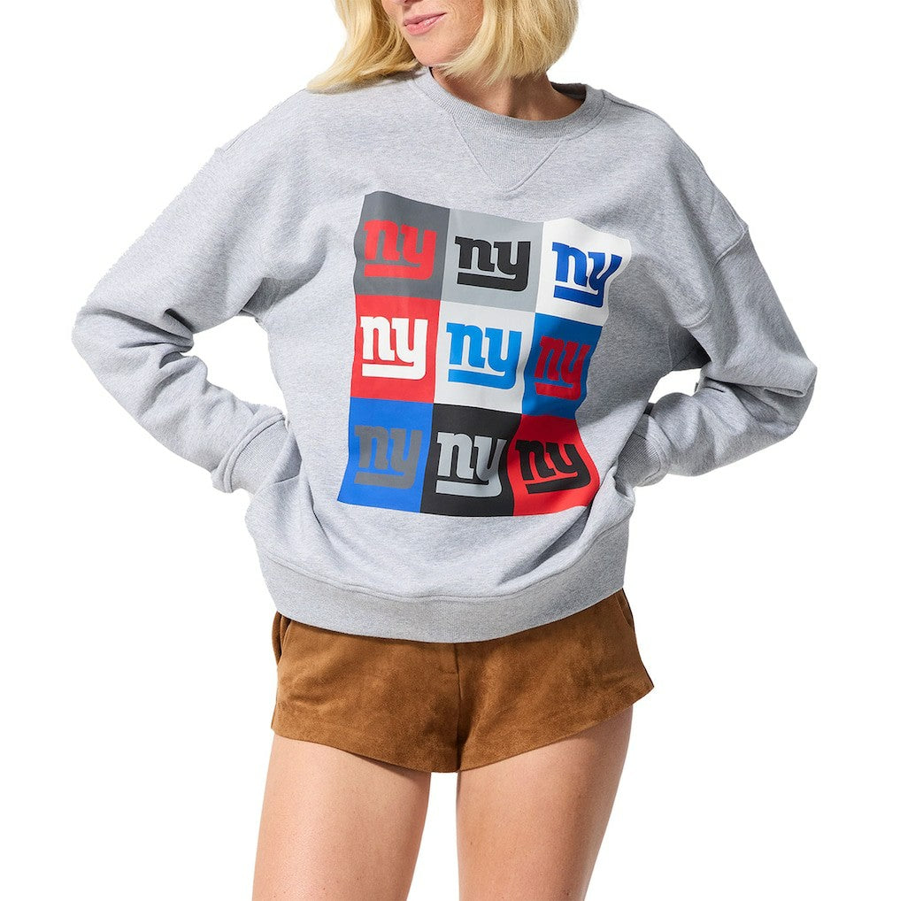 NFL New York Giants Terez Women's Technicolor Oversized Sweatshirt