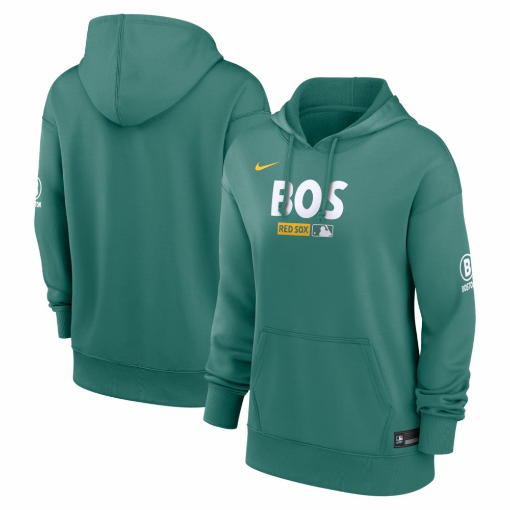 Boston Red Sox Women's Authentic Collection City Connect Therma Hoodie - Green | Nike