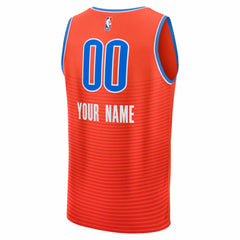 Oklahoma City Thunder Youth Fast Break Custom Jersey - Statement Edition - Orange | Fanatics outlet