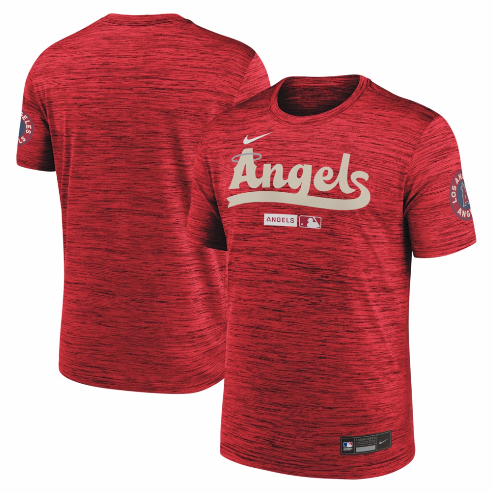 Los Angeles Angels Authentic Collection City Connect Velocity Dri-FIT T-Shirt - Red | Nike