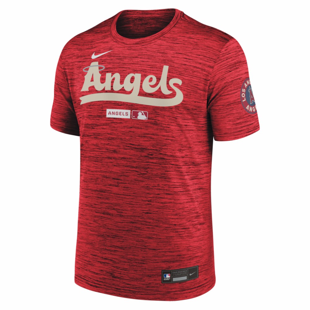 Los Angeles Angels Authentic Collection City Connect Velocity Dri-FIT T-Shirt - Red | Nike