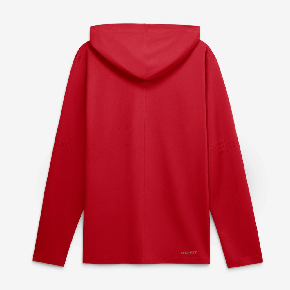 Los Angeles Angels City Connect Dri-FIT Long Sleeve Hooded T-Shirt - Red | Nike