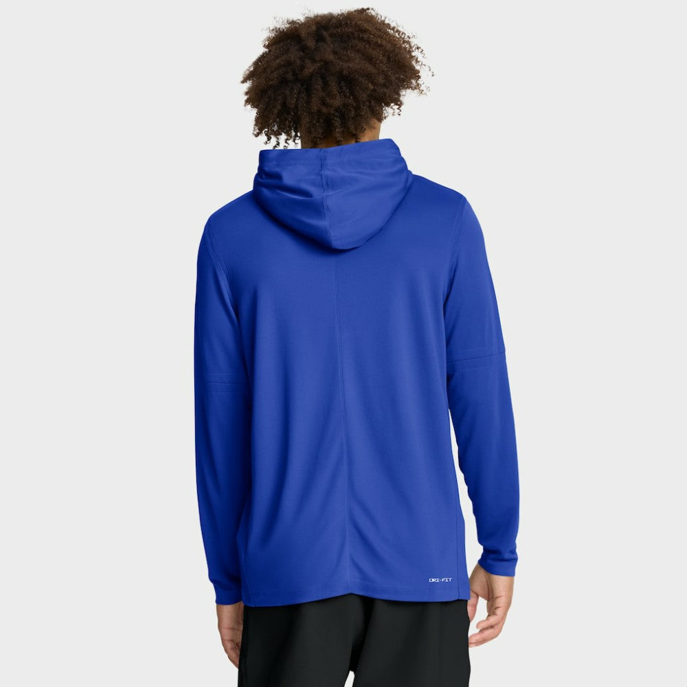 Detroit Tigers City Connect Dri-FIT Long Sleeve Hooded T-Shirt - Royal | Nike