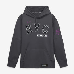 New York Mets Authentic Collection City Connect Therma-FIT Hoodie - Anthracite | Nike